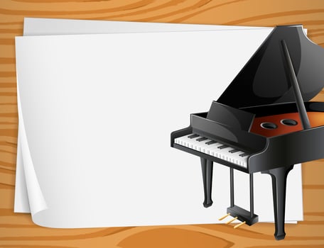 Piano Banner vector