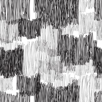 Abstract geometric seamless pattern. Line drawn tile texture vector