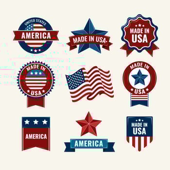 Vintage American Labels  vector