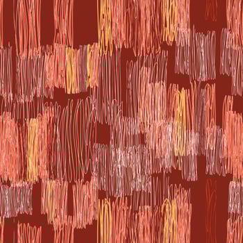 Abstract geometric seamless pattern. Line drawn tile texture vector