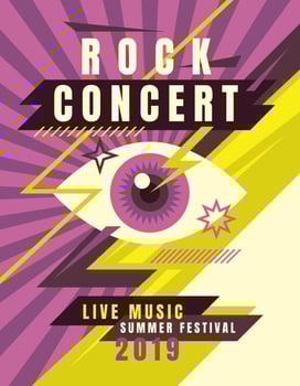 Abstract poster design vector