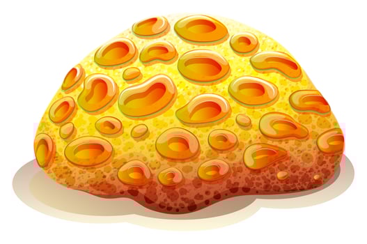 A yellow coral reef vector