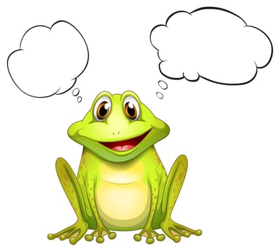 A frog with an empty thought vector