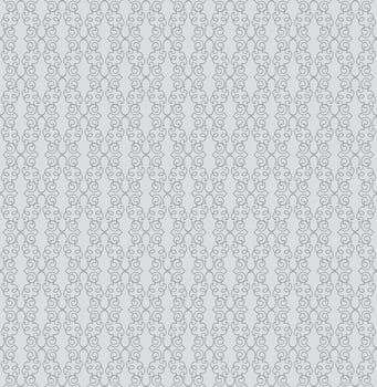 Oriental line pattern Abstract floral ornament Swirl fabric background vector