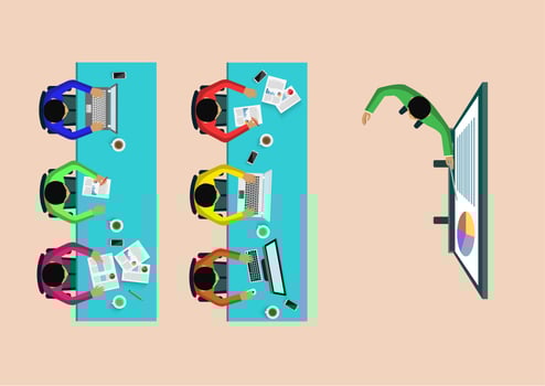 Business training concept vector