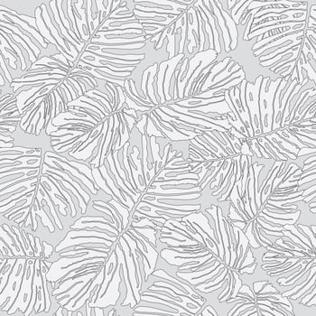 Abstract floral pattern. Floral palm leaves. Plant seamless background vector