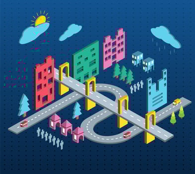 Town vector