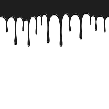 Paint Black color dropping, Color Droping Background vector illustration