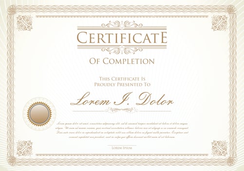 Certificate Template vector