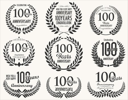 anniversary background vector