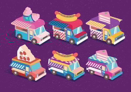 Isometric Transportation Clip Art Set Vol 2 Vector