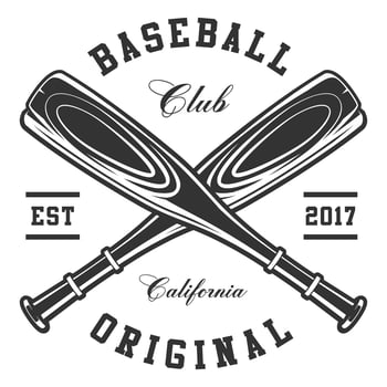 Baseball bats vector
