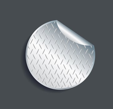 plate metal banner background vector illustration