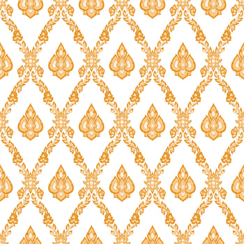 Lai Thai seamless background on vector art.