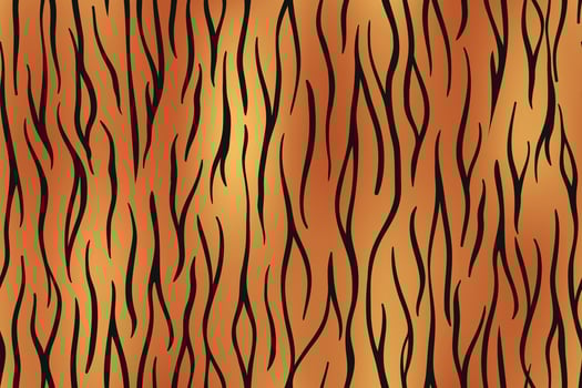 Tiger skin seamless background on vector graphic art.