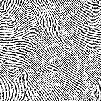 Fingerprint seamless background on square shape. vector