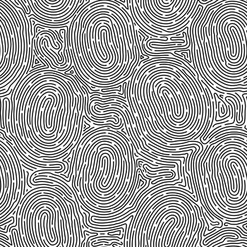 Monochrome doodle abstract seamless background with stroke line. vector
