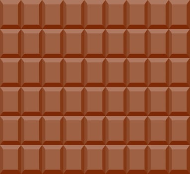 Seamless pattern of chocolate bar background - Vector illustration