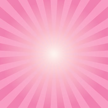 Abstract sunbeams pink rays background - Vector illustration