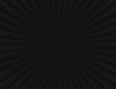 Abstract sunbeams gradient black in paper style background - Vector illustration