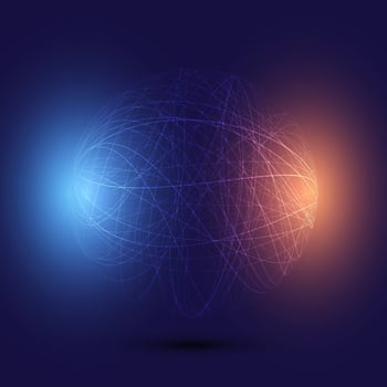Abstract wireframe globe background  vector