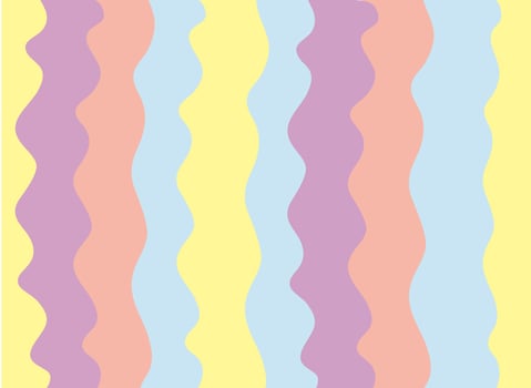 cute soft rainbow line background vector illustration