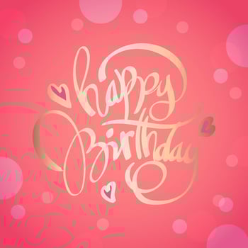 Happy Birthday Typography Vector