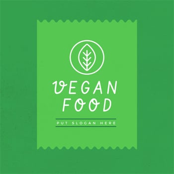 Vegan Logo Vector