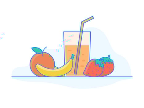 Healthy food illustration vector