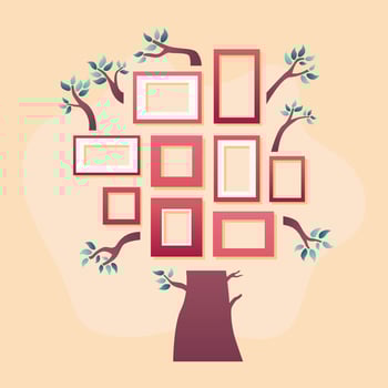 Family Tree Template Vector
