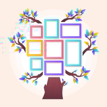 Family Tree Template Vector
