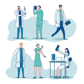 Medic Clinic People Character vector