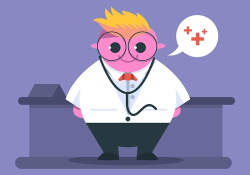 Doctor as Healthcare Character vector