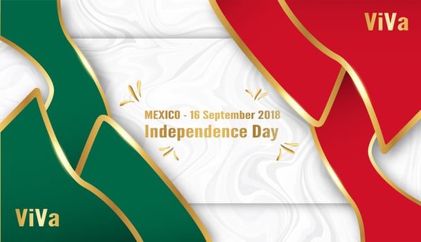 Vector illustration for Mexico independence day on 16 September for celebrated background.