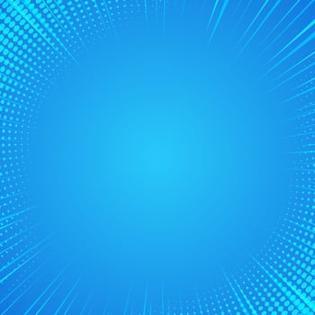 Blue Abstract Comic Cartoon Sunlight Background. vector