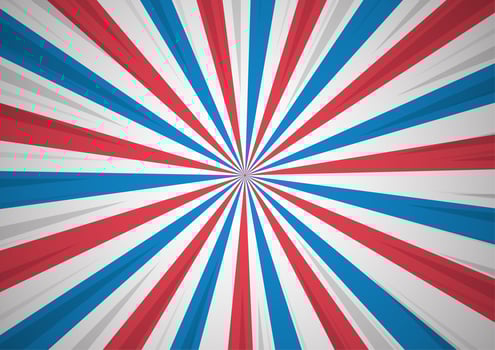 Abstack Background that shows patriotism Cartoon Style. vector