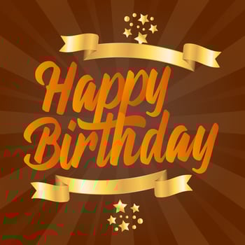 Happy Birthday Typography  Greeting Cards Vector Design