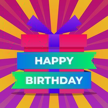 Happy Birthday Greeting Cards Design vector