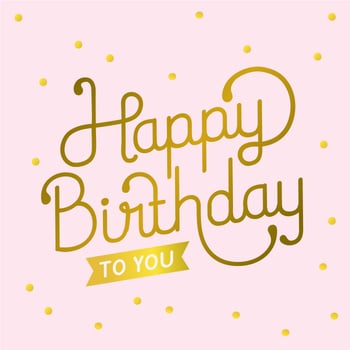 Happy Birthday Typography vector