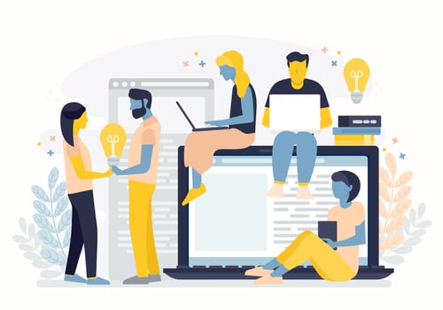 Vector Team Work Illustration