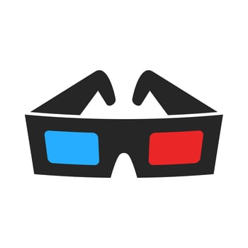 3D Movie Glasses vector