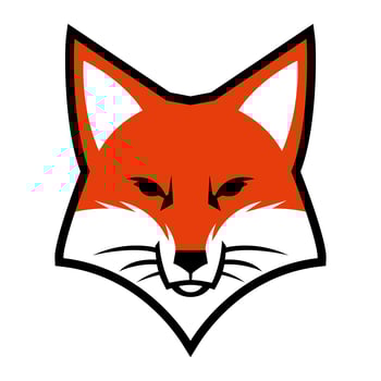 Fox face logo vector icon