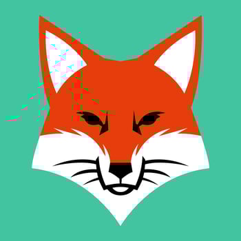 Fox face logo vector icon