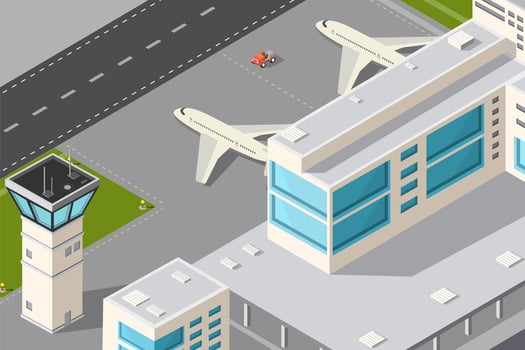 city airport  vector