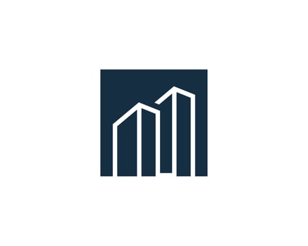 Real Estate Building Logo Icon Vector