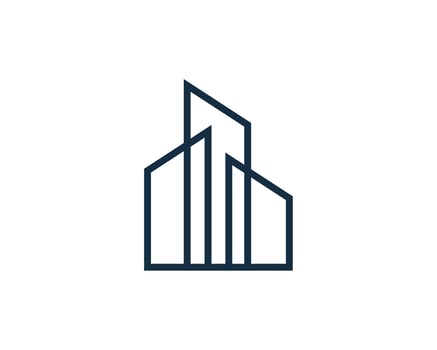 Real Estate Building Logo Icon Vector