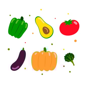 Vector Vegetables Set Collection