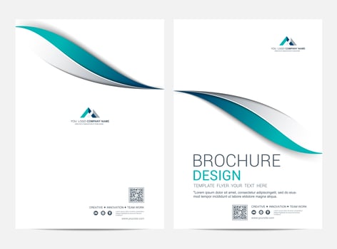 Brochure Layout template, Leaflet Flyer cover design background vector