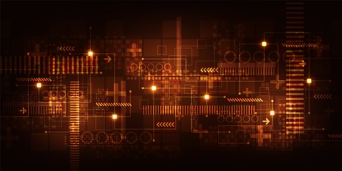 Vector background technology in the concept of digital.