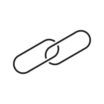 Business link Line Black Icon vector